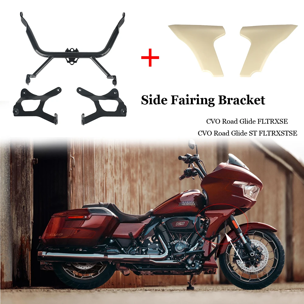 

For Harley Touring CVO Road Glide ST FLTRXSTSE 2024 FLTRXSE 2023 Motorcycle Accessories Side Fairing Panel Support Bracket Kits