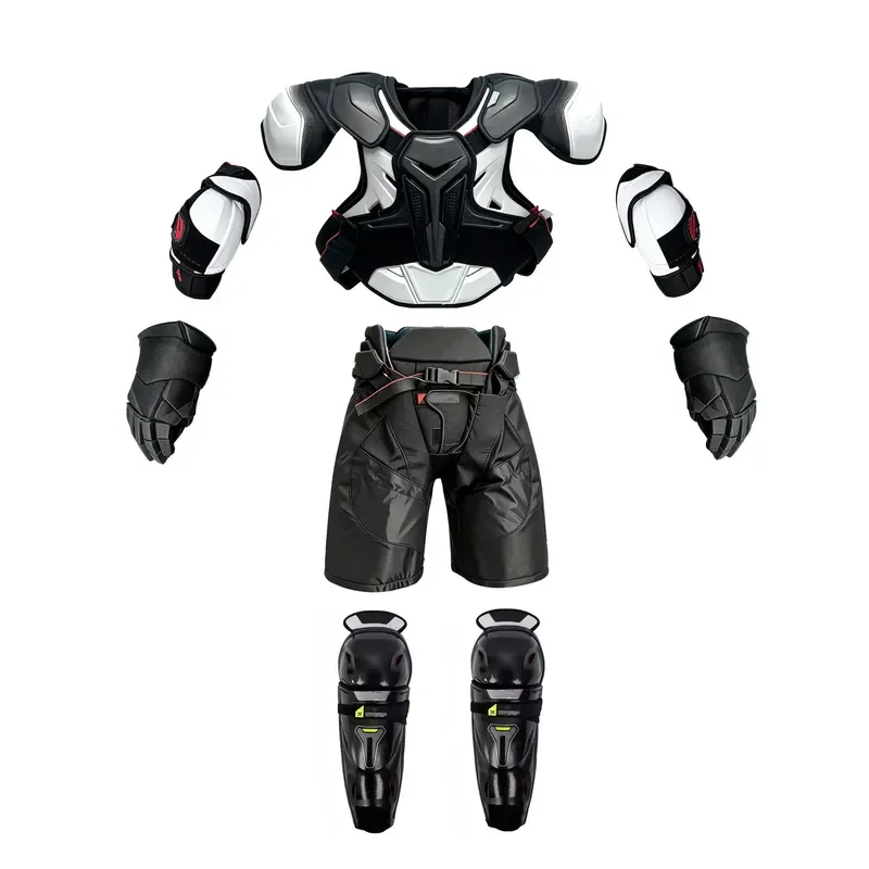 Custom Ice Hockey Full Protector Set for Teens Chest Shoulder Elbow Pads Gloves Pants Leg Guards Youth Protective Gear Kit