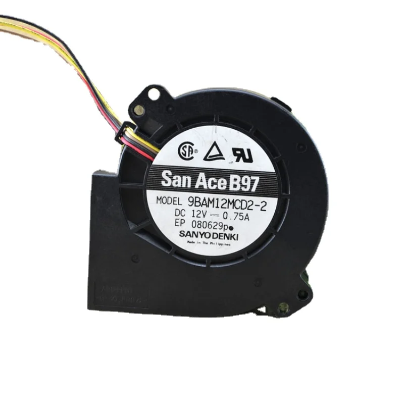 New Cooler Fan Radiator For SANYO 9BAM12MCD2-2 9CM 9733 12V 0.75A Double Ball 4-wire PWM Speed Regulation Turbo Fan 97*94*33mm