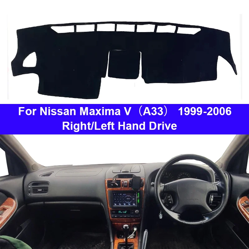 Car Dashboard Cover For Nissan Maxima V（A33）1999-2006 Center Console Protector Carpet Dashmat Sun-shade Accessories