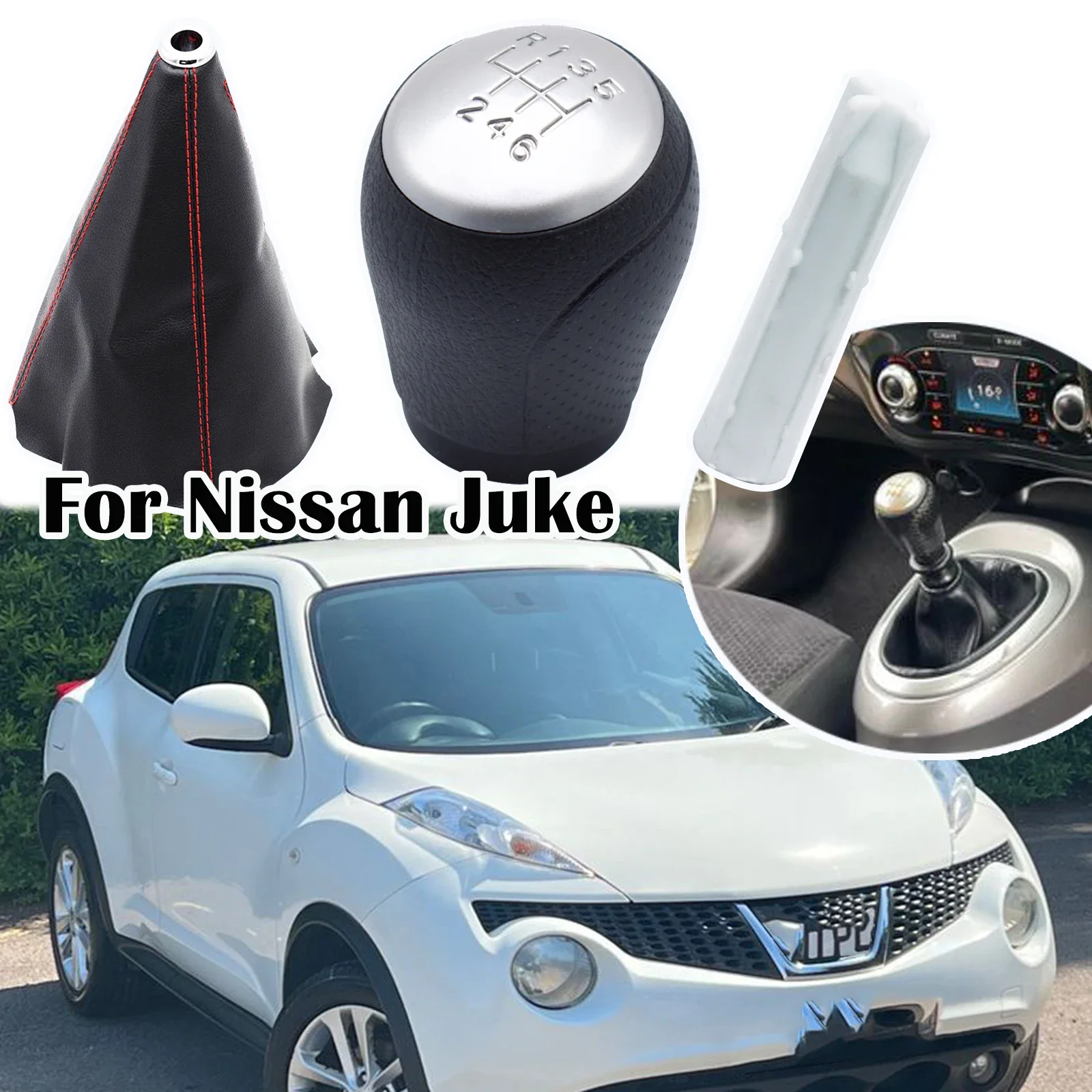 Manopola del cambio manuale per Nissan Juke F15 leva del cambio leva del cambio adattatore per maniglia della penna manicotto interno Kit di