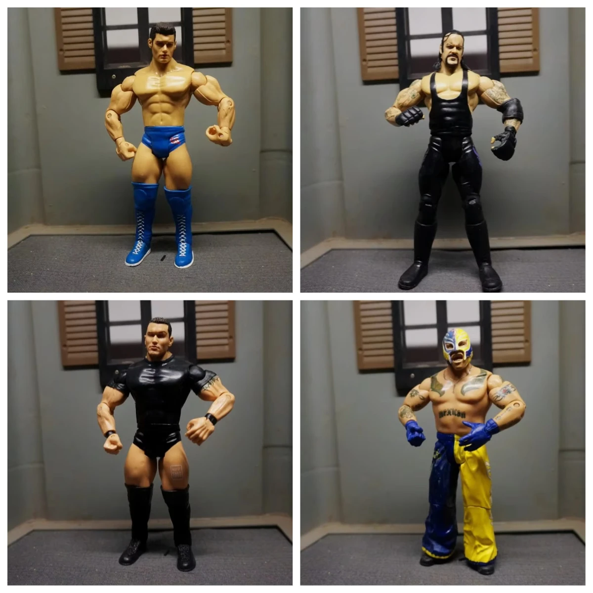 Non-Moveable Large Arm American Wrestling Doll Model JAKKS   Senna Reel Loose Toy Collectible Action Figure