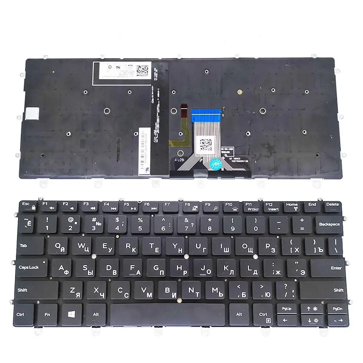 

Подсветка для ноутбука XIN-Russian-US, клавиатура для ноутбука DELL XPS 13 9365 2 в 1 P71G с подсветкой