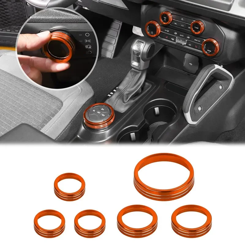 

Suitable for ford bronco 2021 2022 air conditioner knob trim ring