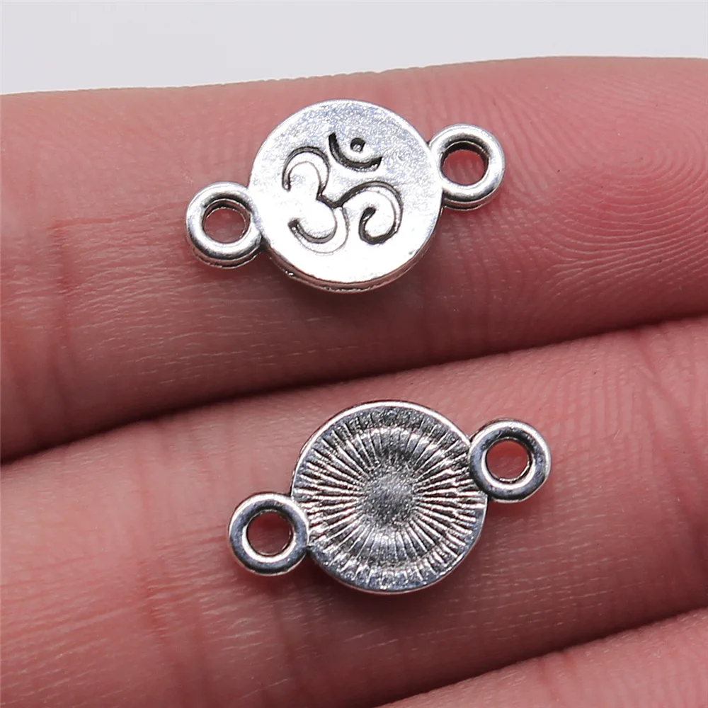 20pcs OM Charms Beads for DIY Jewelry Making