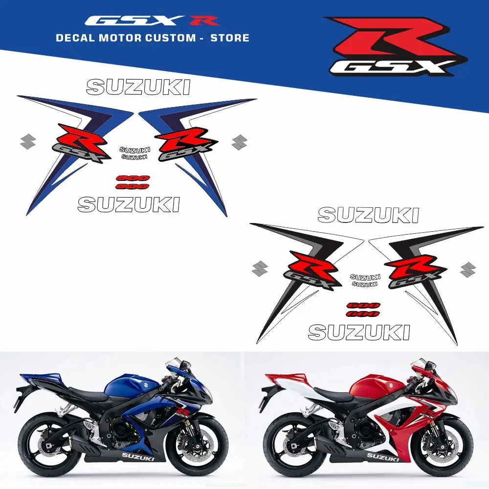 

Полный обтекатель автомобиля, наклейки на корпус, OEM, оригинальная заводская копия для SUZUKI GSX-R GSXR 600 K6 2006-2007