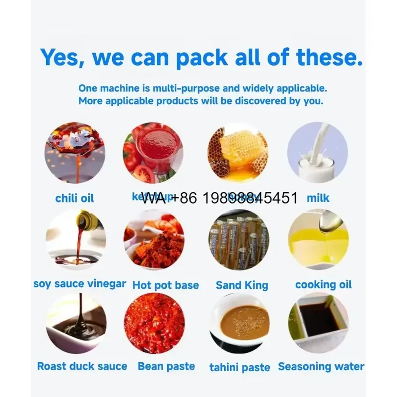 Wmwmnu for Fully Automatic Paste Small Bag Tomato Sauce Ketchup Mayonnaise Filling Packaging Salad Sauce Factory