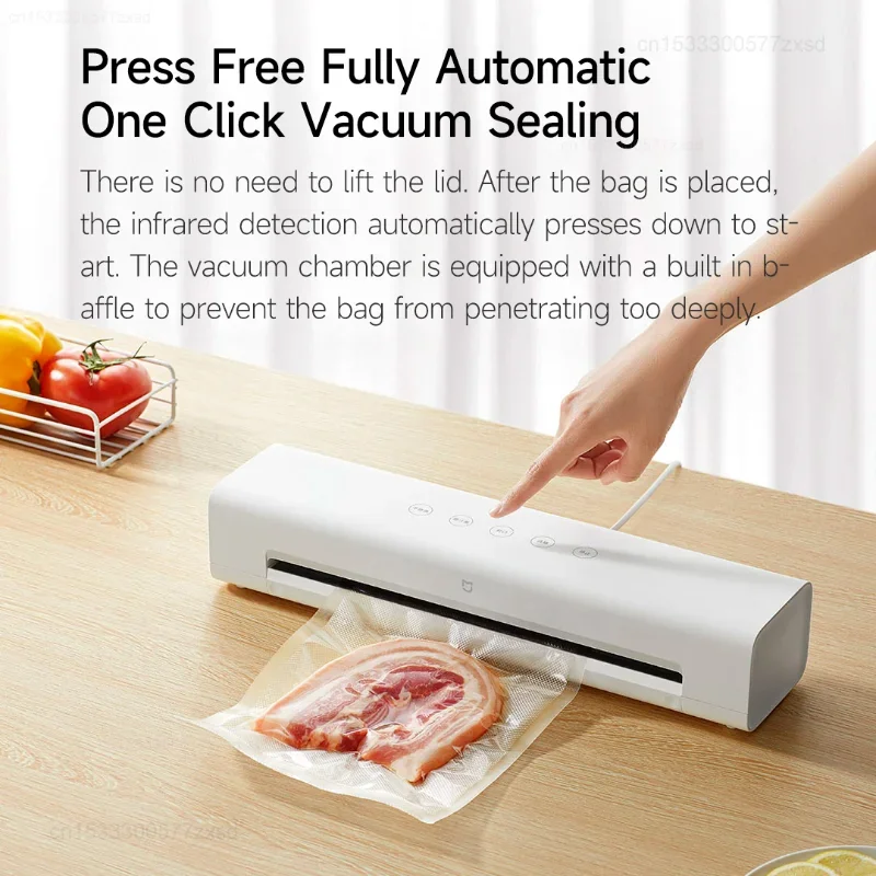 Xiaomi Mijia Automatic Vacuum Sealer Machine Multi-function Dry Wet Separation Food Packaging Preservation Sealing Device Quick