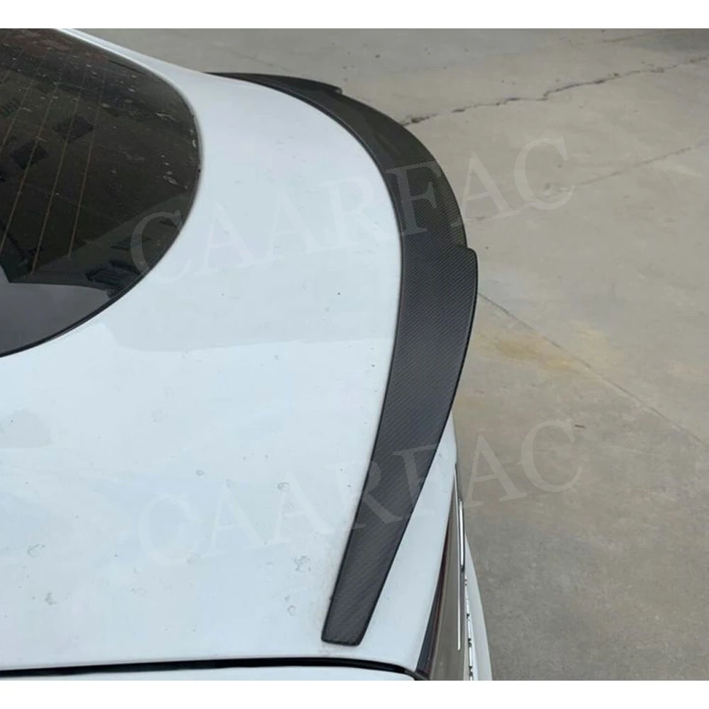 Carbon Fiber Rear Spoiler for Tesla Model S Sedan Spoiler 2012 - 2019 RZ Style Rear truck Boot Lip Wings Sticker