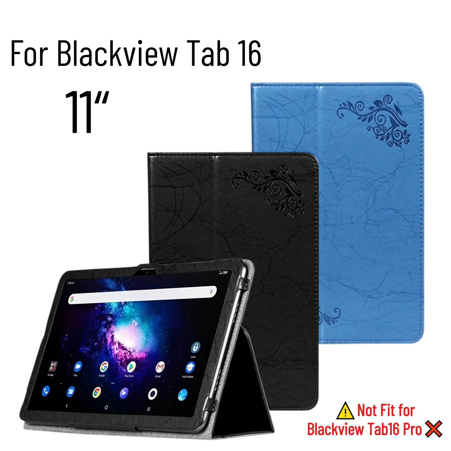 Colorfull Print Cover for Blackview Tab 16 11 Inch 2023 Tablet Case Folding Stand Pu Leather Full Body Protective Shell