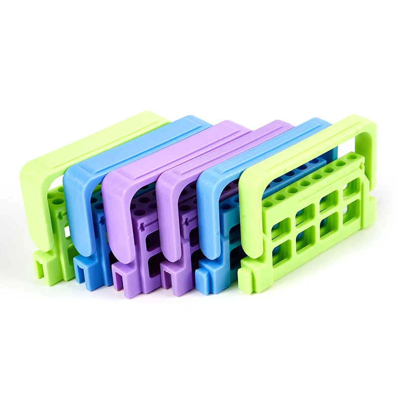 8/16 Löcher Dental Endo File Holder 3 Farben Endodontie-Ablage Organizer Zahnarzt Labor Aufbewahrungsbehälter – Detail 9