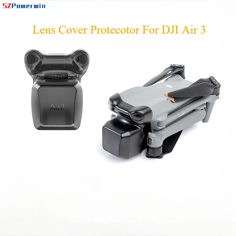Protector de cubierta de lente Powerwin para DJI Air 3 Les Cap, cubierta de bloqueo de cardán, cubierta de cámara para accesorios de Dron DJI Air 3