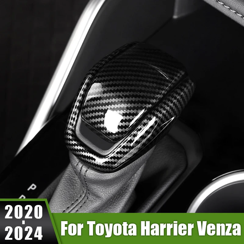 

For Toyota Harrier Venza XU80 2020 2021 2022 2023 2024 ABS Car Interior Gear Shift Knob Shell Head Cover Trim Accessories