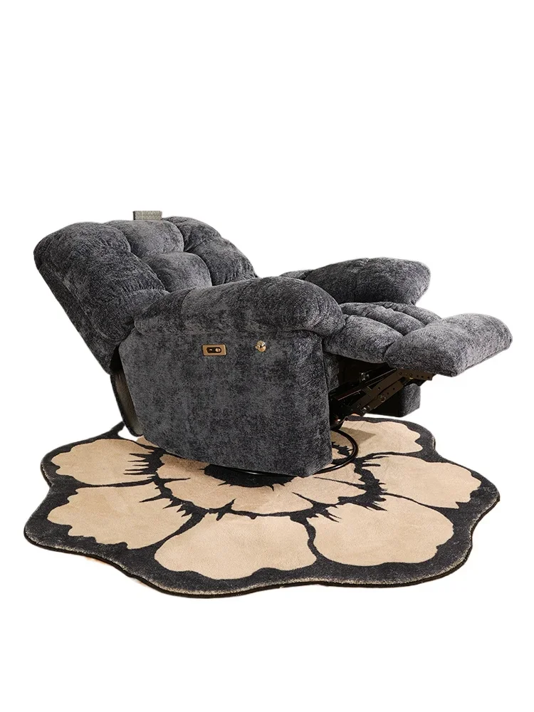 Lazy sofa reclining and sleeping small apartment living room single sofa chair electric multi-functional space sofa rocking