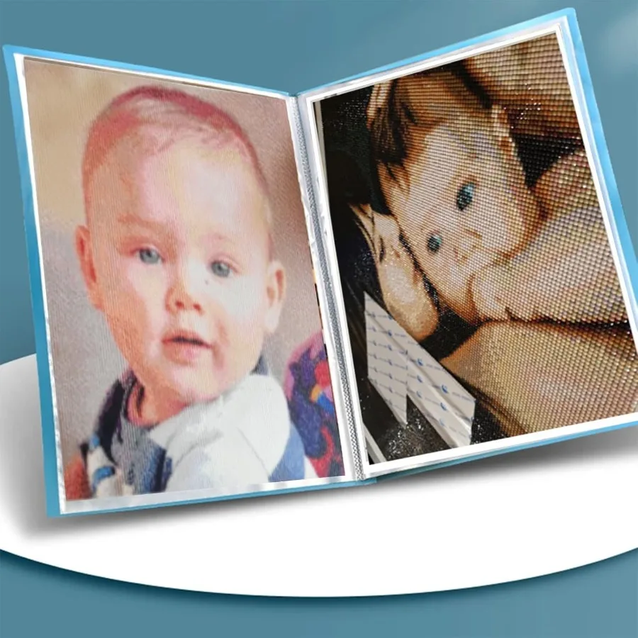 Книга для хранения алмазной живописи Huacan A3, 30 страниц, папка для портфеля и презентаций для рисования зеленого цвета 30x40 см — идеально подходит для Organizi