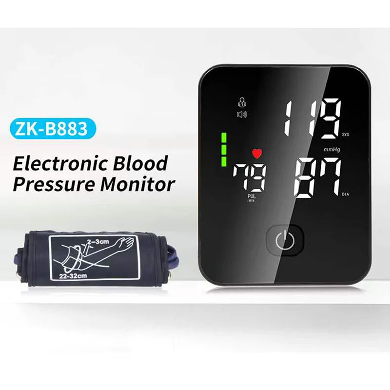 Voice New High-definition Integrated Screen Upper Arm Electronic Sphygmomanometer Can Touch Portable Charging