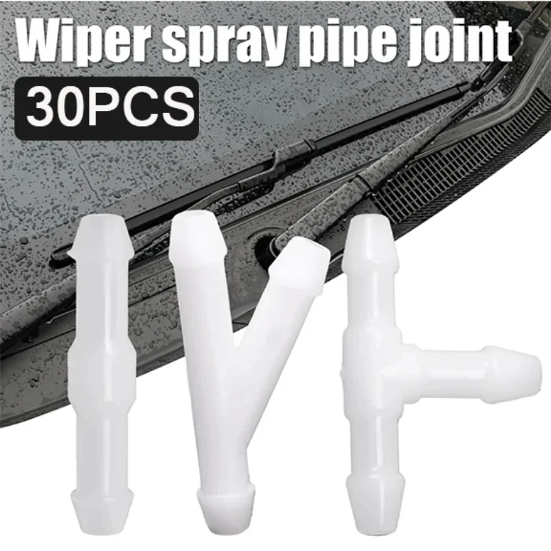 

T/Y/I 3 Types Universal Joiner Pipe Connector Car Windshield Washer Nozzles Hose Water Tube Connector Air Fuel Water Petrol