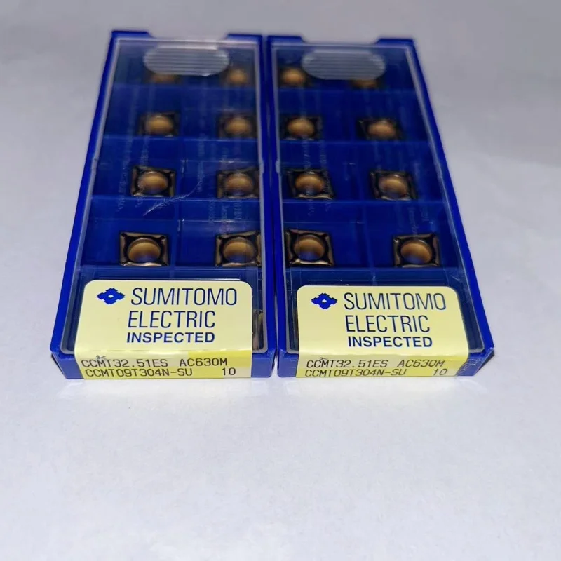 Sumitomo Cnc Girando Ferramenta Lâmina Carbide Insere Ccmt09t304n-su Ac630m Ccmt09t308n-su Ac630m 10 Pcs