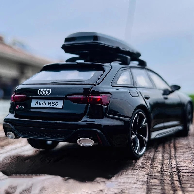 1:32 Audi RS6 Quattro Station Wagon Metal Alloy Car Diecast & Toy Vehicles Car Model Sound and Light Car Toys For Kid Gift Scale