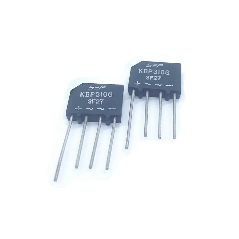 10pcs  KBP310G 3A 1000V DIP-4 plug-in bridge stack rectifier bridge full bridge flat bridge brand new original