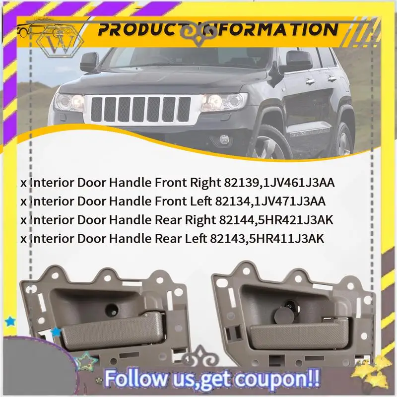 

L38A-1JV471J3AA 1JV461J3AA 5HR411J3AK 5HR421J3AK Ручка внутренней двери дляjeep Grand Cherokee 2005-2011