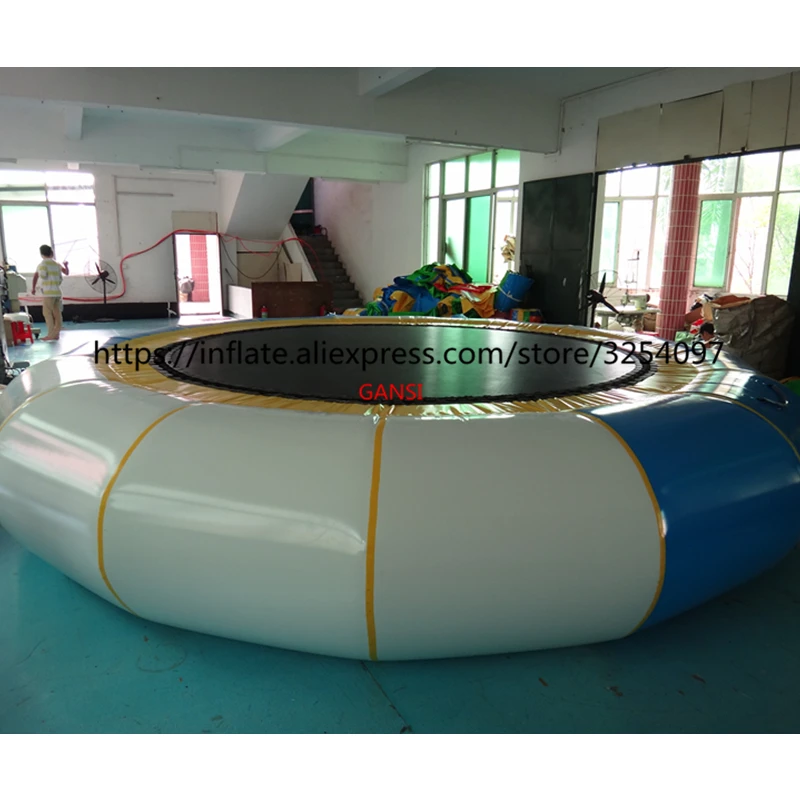 Wholesale Price Air Trampoline Inflatable Jumping Bed Human Inflatable Water Floating Trampoline For Sea Games