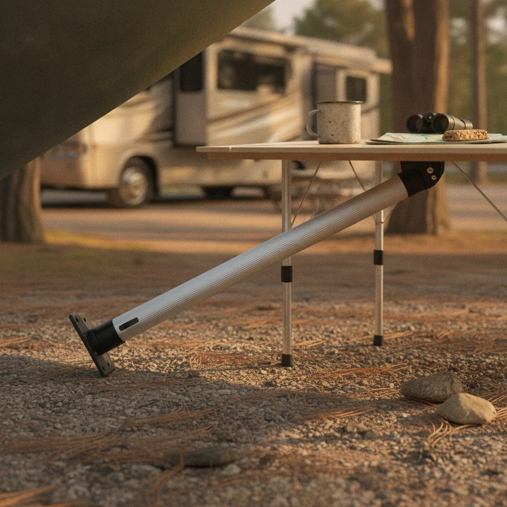 Push-Button Folding Table Leg Aluminum Alloy Folding Table Leg Vehicle Furniture Foldable Fixed Mount
