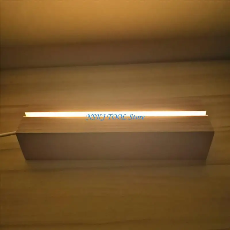 L8RC LED Night Lights Table Lamp Base Holder Desk Light for Bedroom Living Room Decor