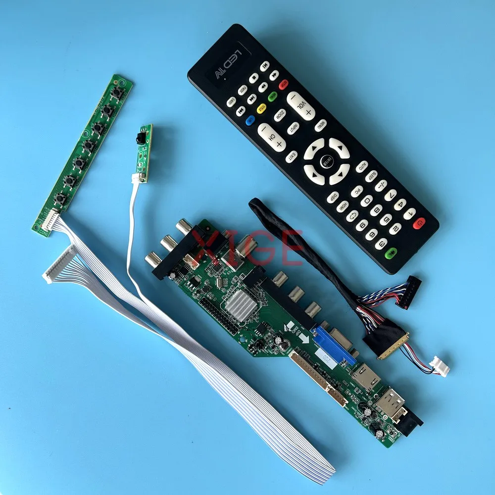 

Комплект DIY плата контроллера драйвера для LP156WF1-TLA1/TLB1/TLC1/TLF3 AV/USB/DHMI/VGA 15,6 "панель ноутбука DVB-C/T 1920x1080 40Pin LVDS