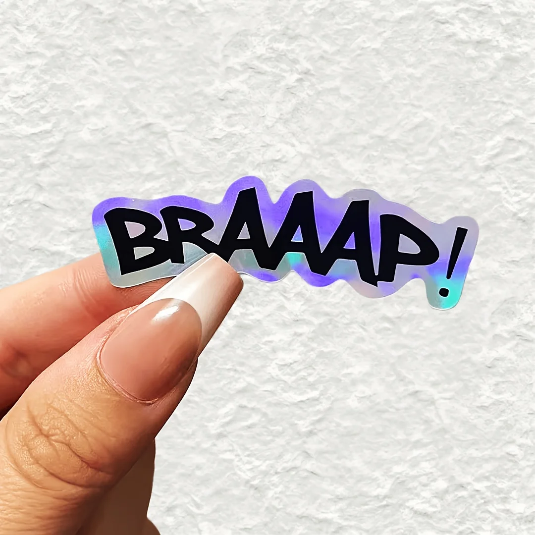 BRAAAP Bold Stickers Hochleistungs-Vinylaufkleber mit starkem Klebstoff für Dirt Bike Motorräder
