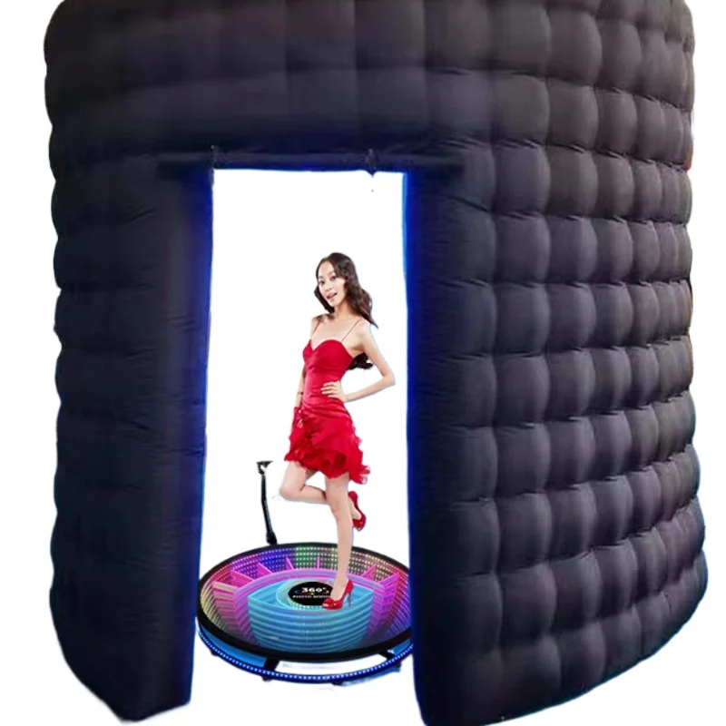 

360-Degree ring photo booth, surround shooting turntable, air box