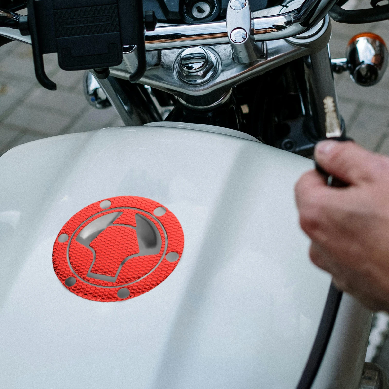 

Motorcycle Fuel Tank Sticker Decal Pad Gas Pads Accessories Three Dimensional Stylish Durable Easy Universal Fit Motorcycle Tank