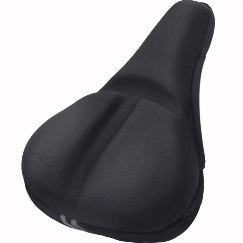 Mountain Bike Saddle Cover with Thick Silicone Gel, Road Bike Velcro Style Seat Pad for Cycling and Recreation