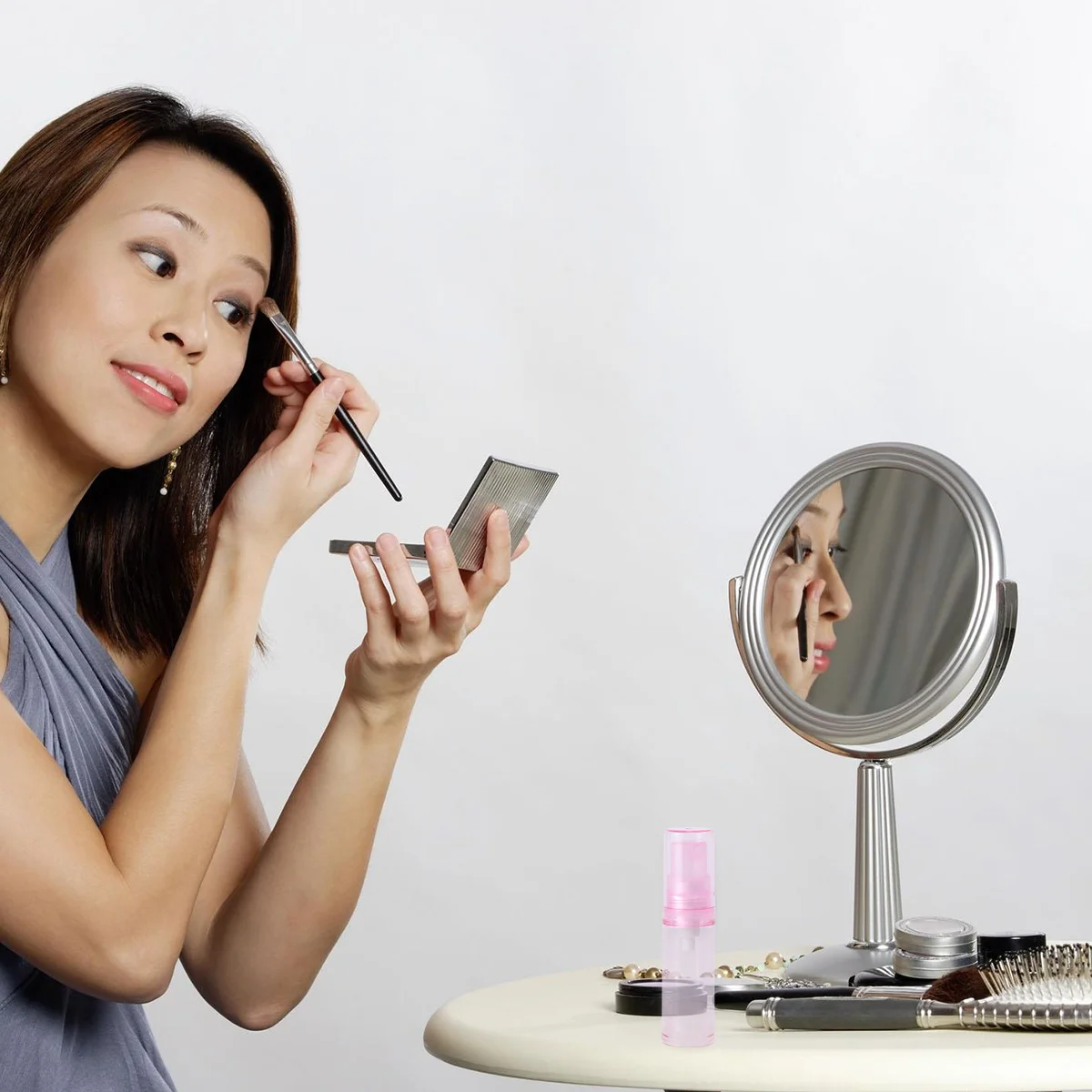 

10Pcs Vacuum Lotion Bottle Refillable Plastic Portable Travel Liquid Storage Bottle As Material Durable Containers