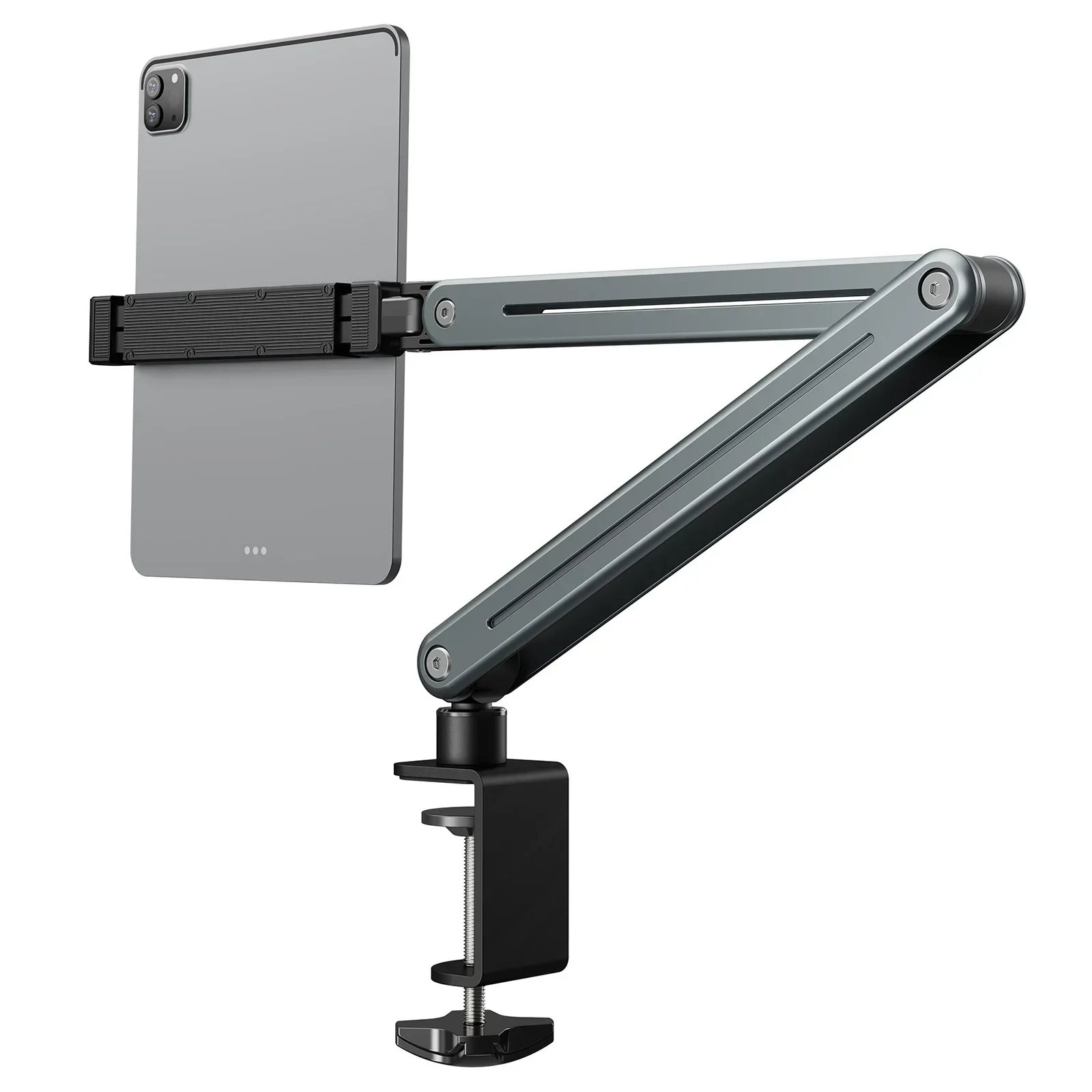 For IPad/iPhoneX/iPad Pro/N-Switch for 4.5-12.9 Inch Devices Foldable Flexible Tablet Holder 360° Rotation Bed/Desk Arm Mount