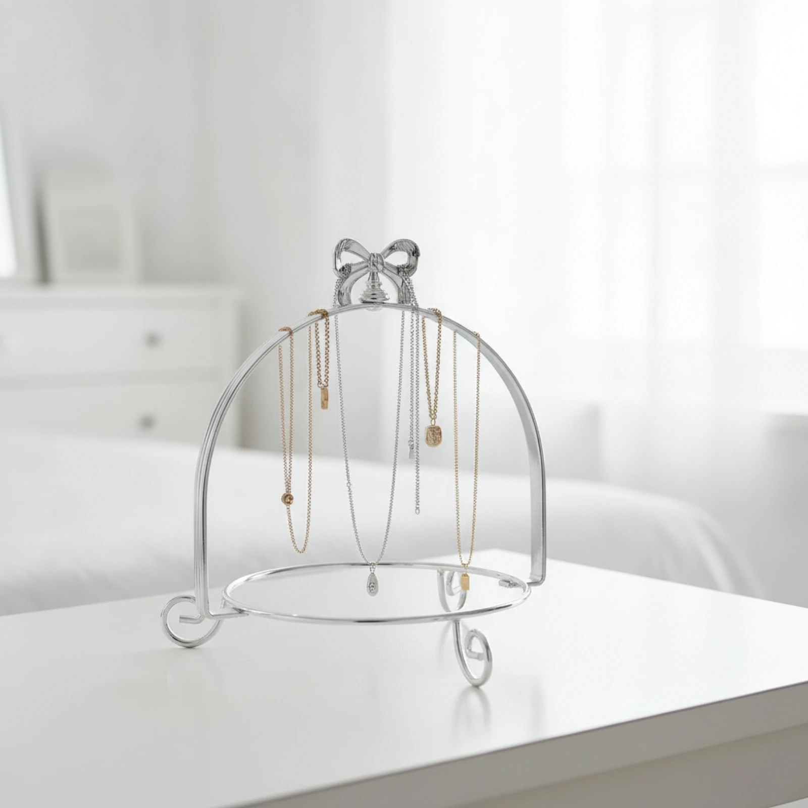 Dessert Stand with Metal Frame Elegant Single Tier Cake Stand Cupcake Riser Decorative Pastry Display Polished for Bakers