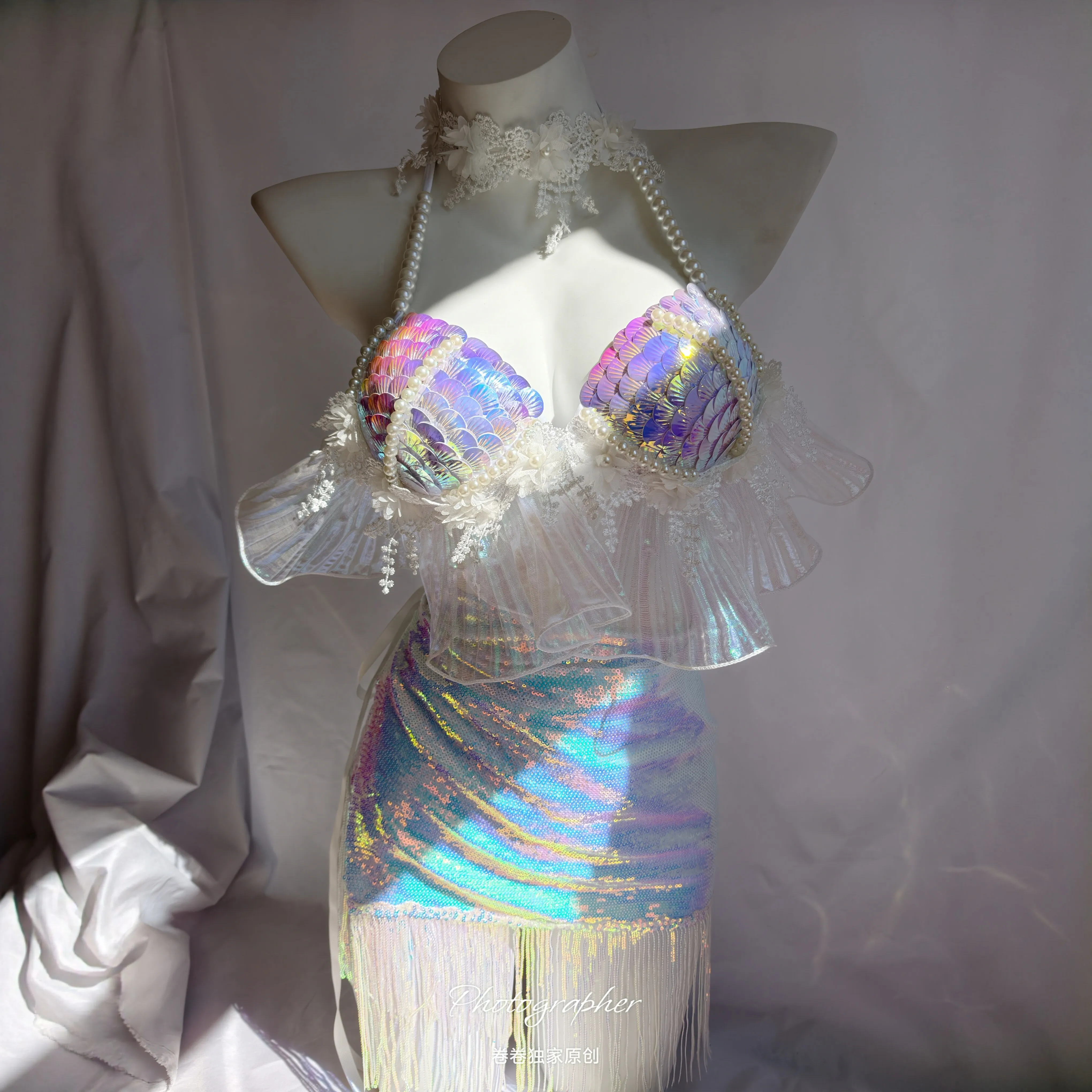 Swimsuit  Electronic Music Festival Clothing Tutu Luxury Performance Clothes Disco DJ Bar Performance Model Catwalk