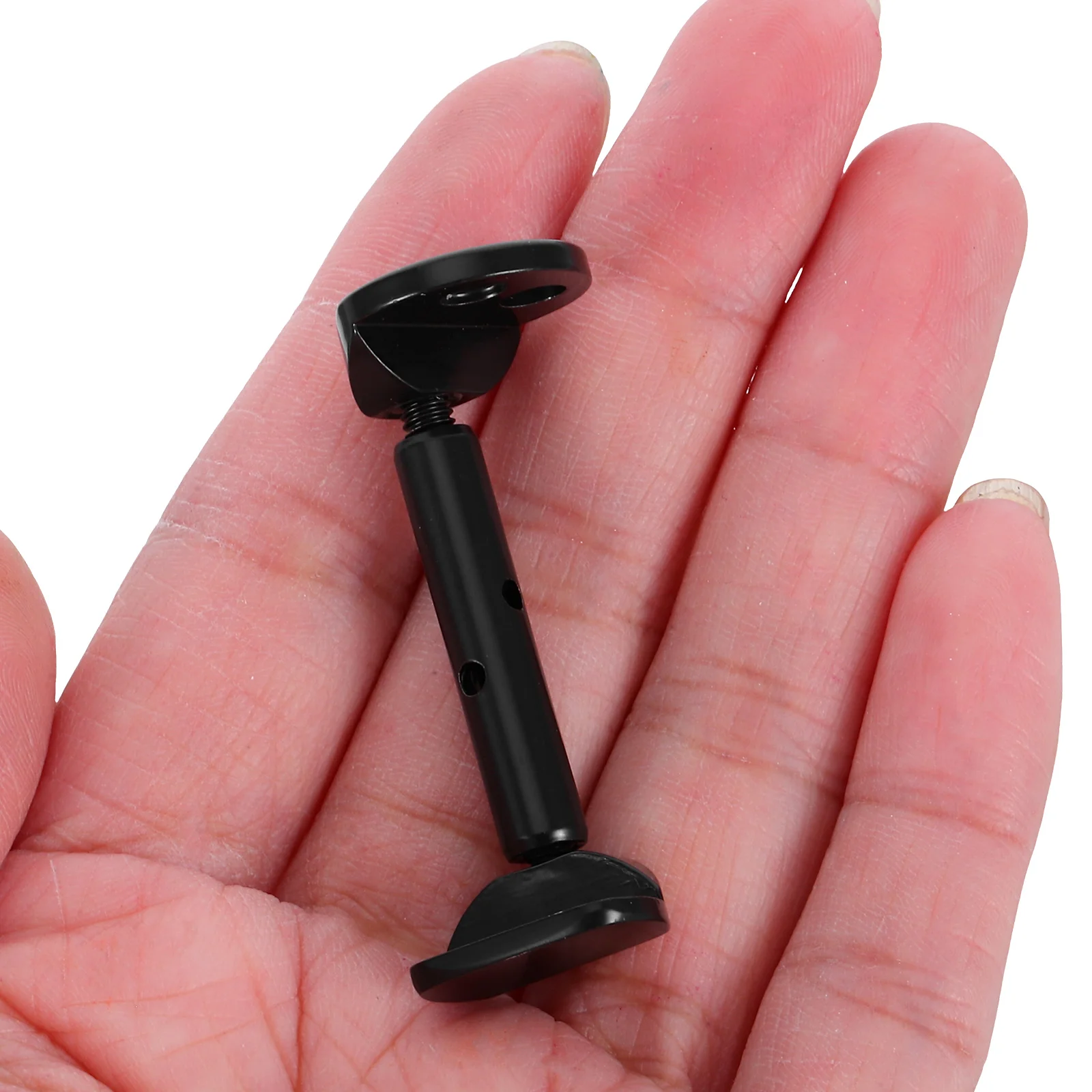 

2 Pcs Violin Chin Rest Screws Instrument Repair Accessories Black Metal Replacement
