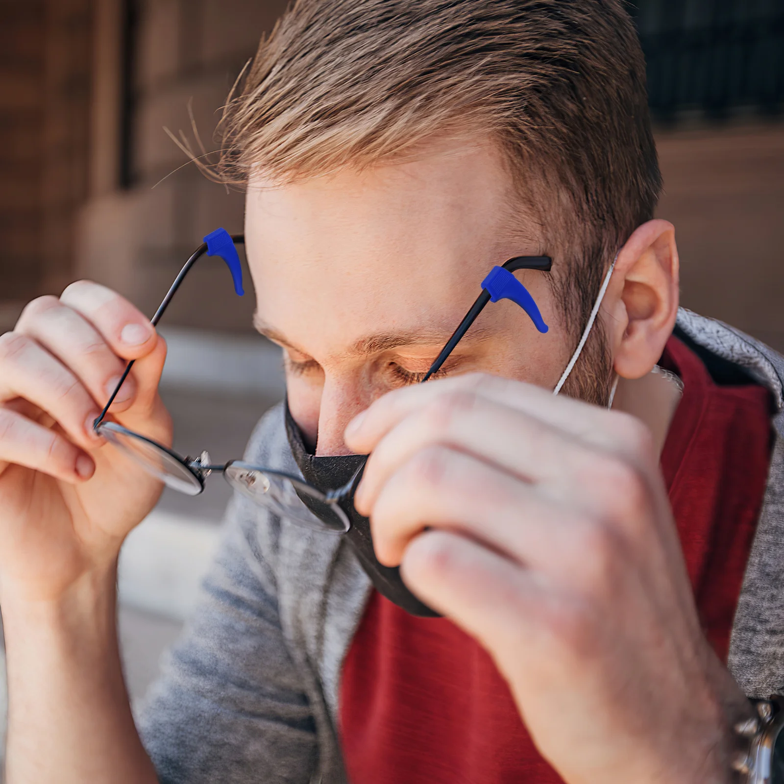 

12Pair Silicone Ear Hooks Eyeglass Temple Tips Anti-Slip Holder for Outdoor Sports and Travel Silicon Ear Hook