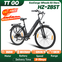 TTGO HZ-28ST Electric Bike 350W 36V 20Ah 700C*45C Tire Adult Ebike City Road Commuter Electric Bicycle Adult Ebike Disc Brake