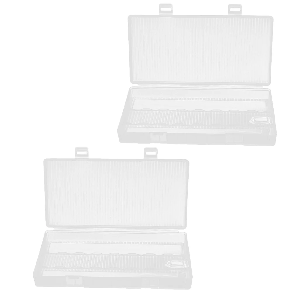 

2Pcs Storage Organizer Box Heavy Duty Plastic Case Waterproof Shockproof for Long Term Organization Solution