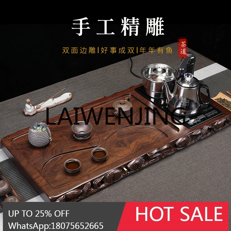 Blackwood Whole Solid Wood Tea Table Living Room Home Drainage Rosewood Ebony Tea Set