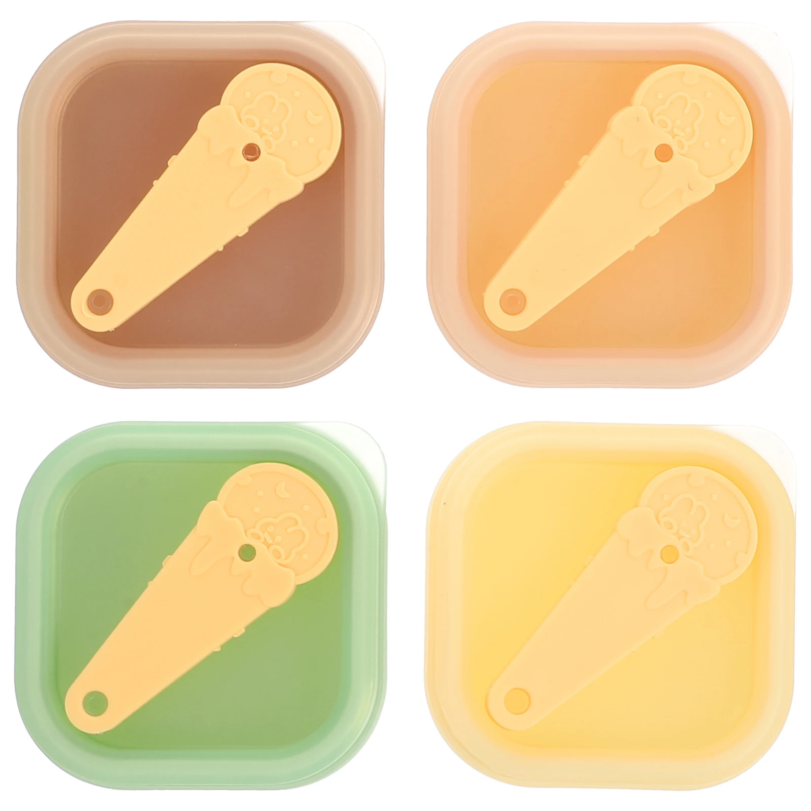

4pcs Ice Cream DIY Mold Non-Stick Creative Shape Handmade Ice Cube Mold for Whiskey Cocktail Reusable BPA Free PP Material