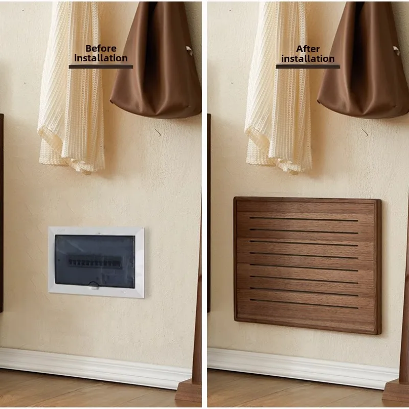 Black Walnut Weak Electric Box Simple Home Distribution Box Covering Ugliness Decorative Painting Living Room Electric Meter Box