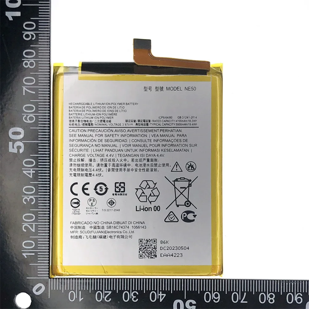 100% batería NE50 Original y genuina para Motorola MOTO XT2221 G52 G82 5G G72 5000mAh batería de alta calidad con herramientas gratuitas