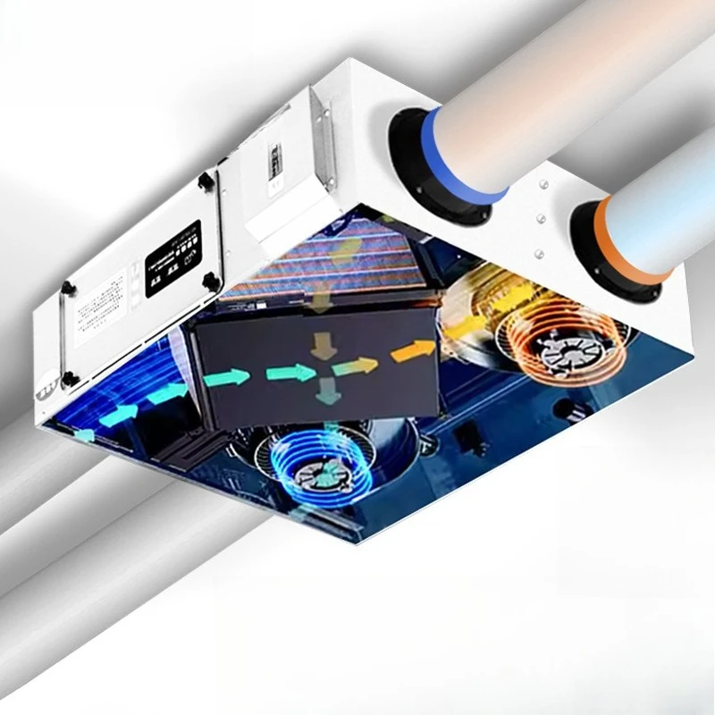 Commercial full heat exchanger purification two-way flow ventilator hot pot restaurant household
