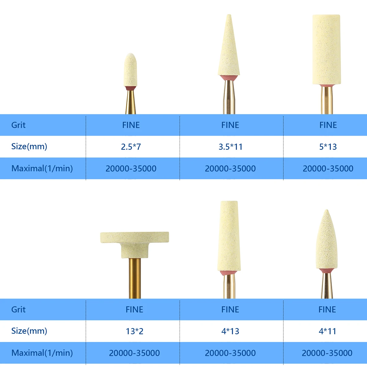 HP2.35mm 1 Stück Azdent Dental Labor Keramik-Diamantschleifer für Zirkonoxid-Porzellan – Dentalpolierer für die Zahnmedizin – Detail 9