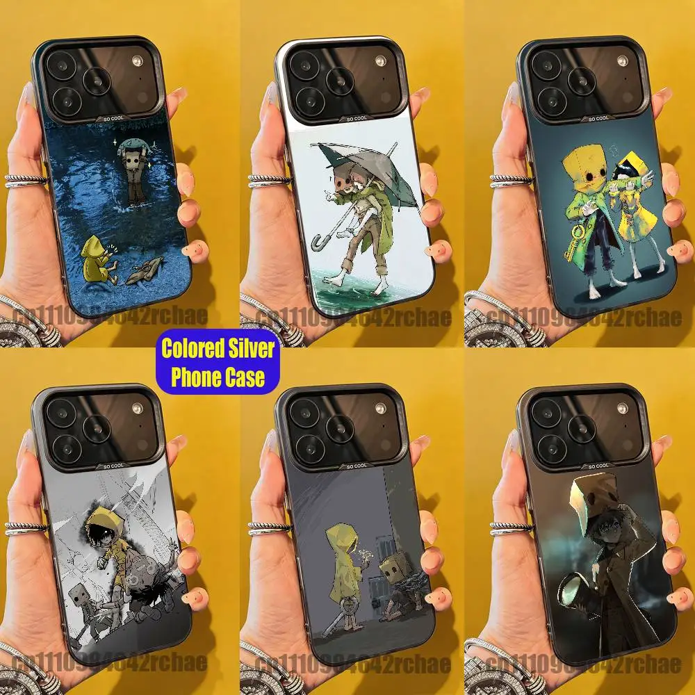 For Game Little Nightmares Phone Case For iPhone 15 17 12 14 13 16 11 E Max Plus Air Pro Mini Grey Silver Cover