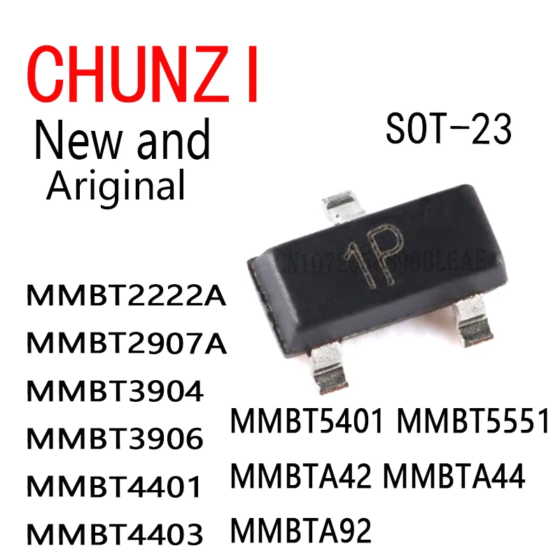 100Pcs Sot-23 Mmbt2…