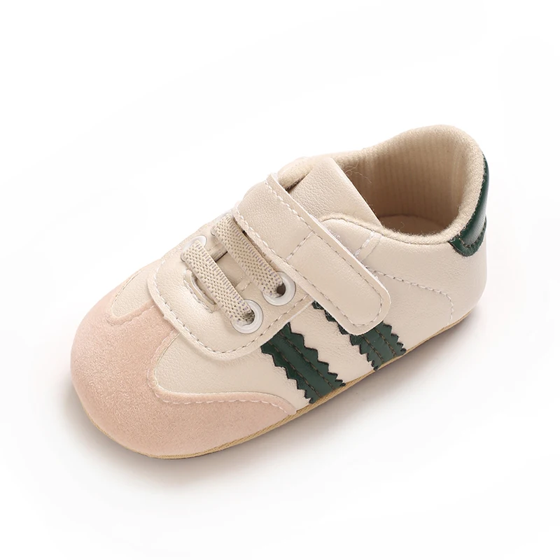 Modische koreanische Version von Herren- und Damen-Sportschuhen, Indoor-Schuhe mit weicher Gummisohle, rutschfest, für Babys von 0-18 Monaten. – Detail 7